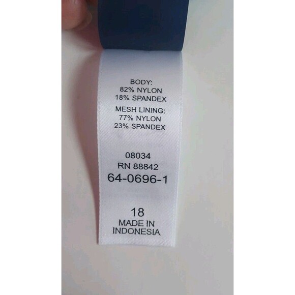 NWT Ladies Swimsuits For All 2 Pc Turquoise/Black Tankini Set W/Bra Size 18 - Picture 3 of 6